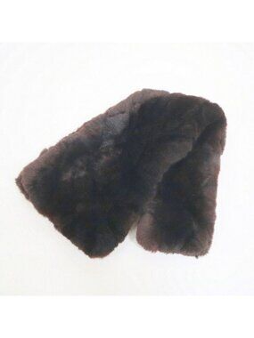 Chanel Lapinfa Scarf Brown Rabbitfa Silk